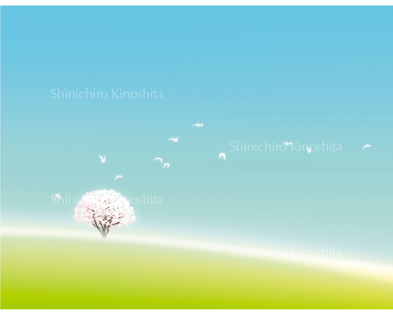 風景 癒し系のイラスト イラストレーター木下真一郎のイラストギャラリー